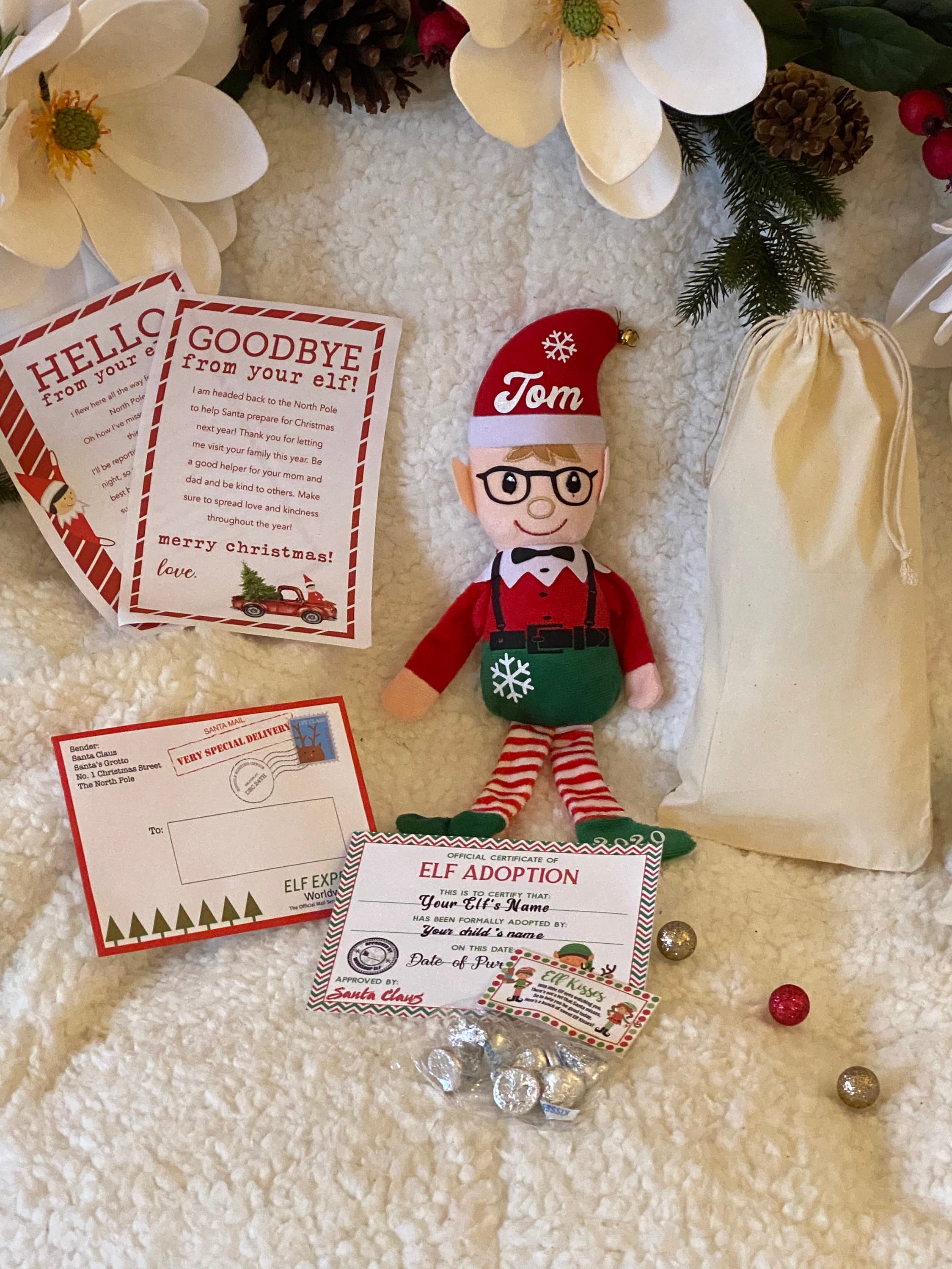 Personalize Elf custom Elf on the shelf Christmas Gift go Etsy