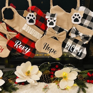 Personalized Pet Christmas stocking, custom stocking for dog | Dog bone stocking, Christmas 2023 stocking for your fur baby