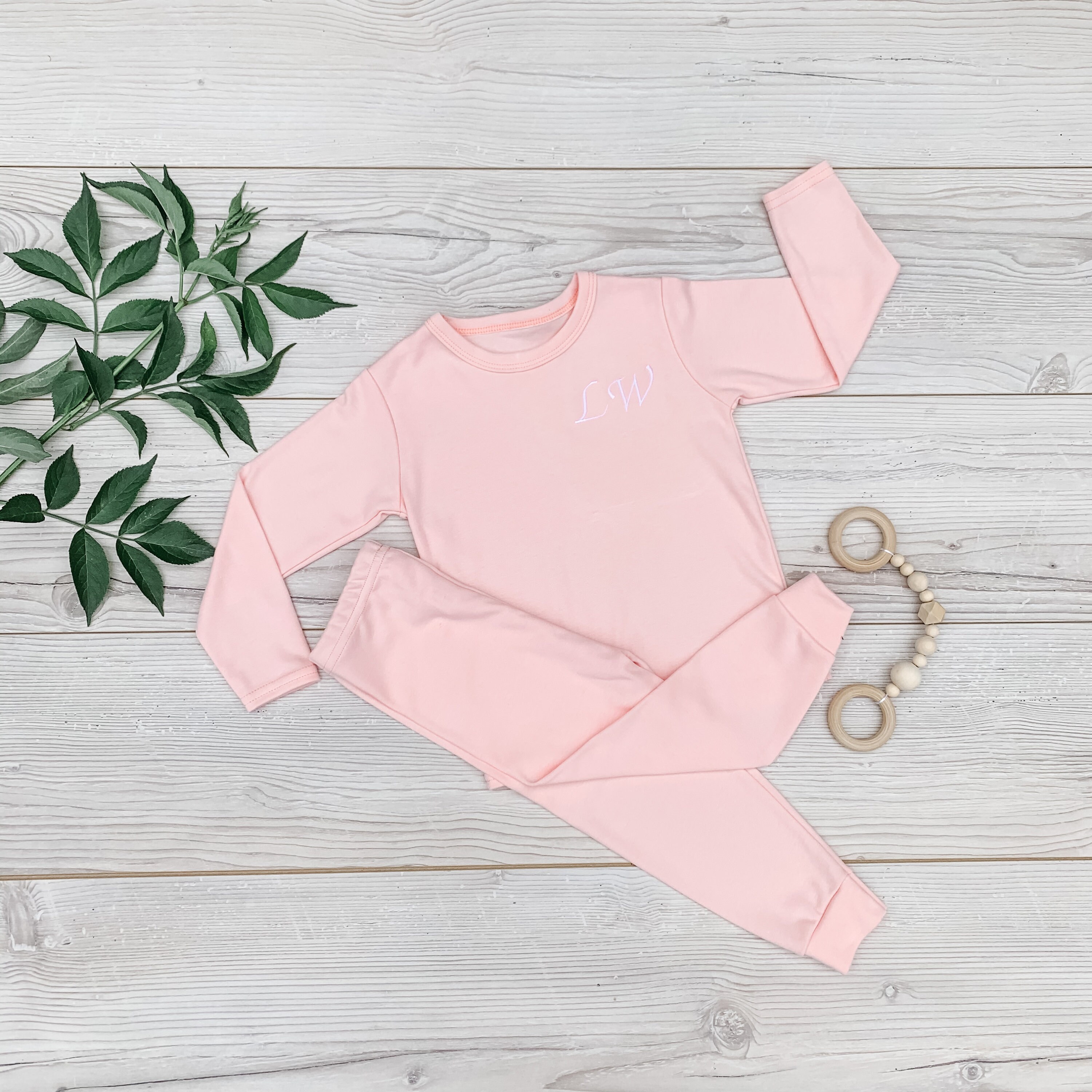 Personalised baby and Kids Loungewear Set embroidered Etsy