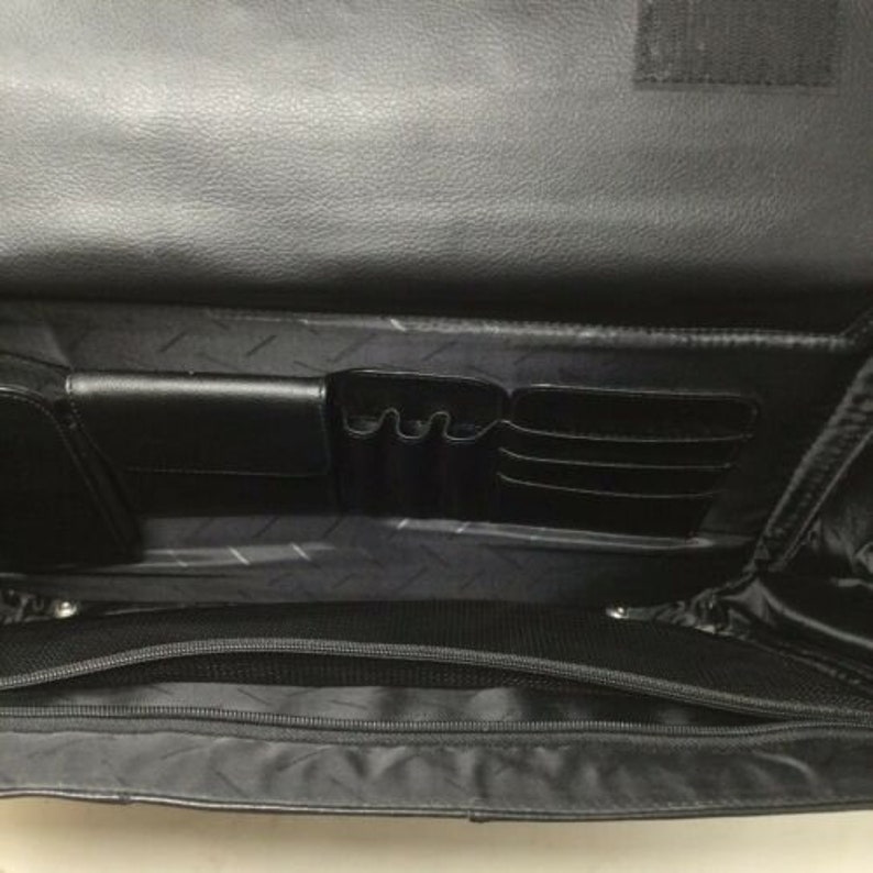 Samsonite Leather Laptop Carry On Briefcase Rolling Travel Bag 18\u201d Wide 15\u201d Tall