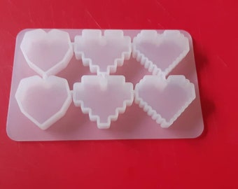 wax melts and jesmonite. Pixel sword mold Silicone mold for resin