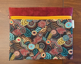 Project Bag with geometric design 10 x 12 or 10 x 7.5