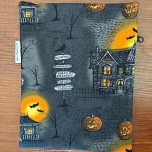 Haunted houses Project Bag for Cross Stitch, Embroidery, iPad in multiple sizes image 6