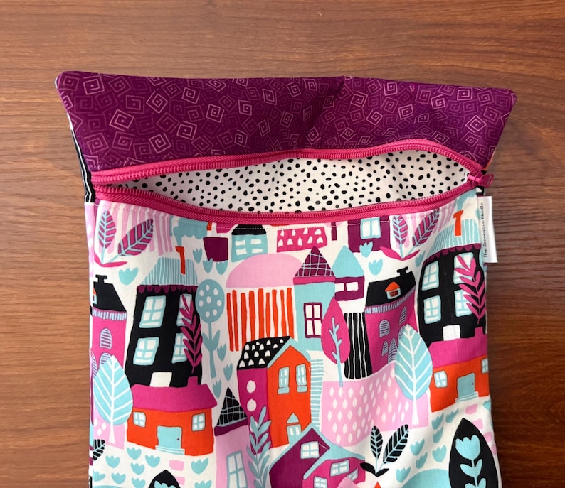Bolsa para proyectos Bright House para punto de cruz, bordado e iPad en varios tamaños. imagen 4