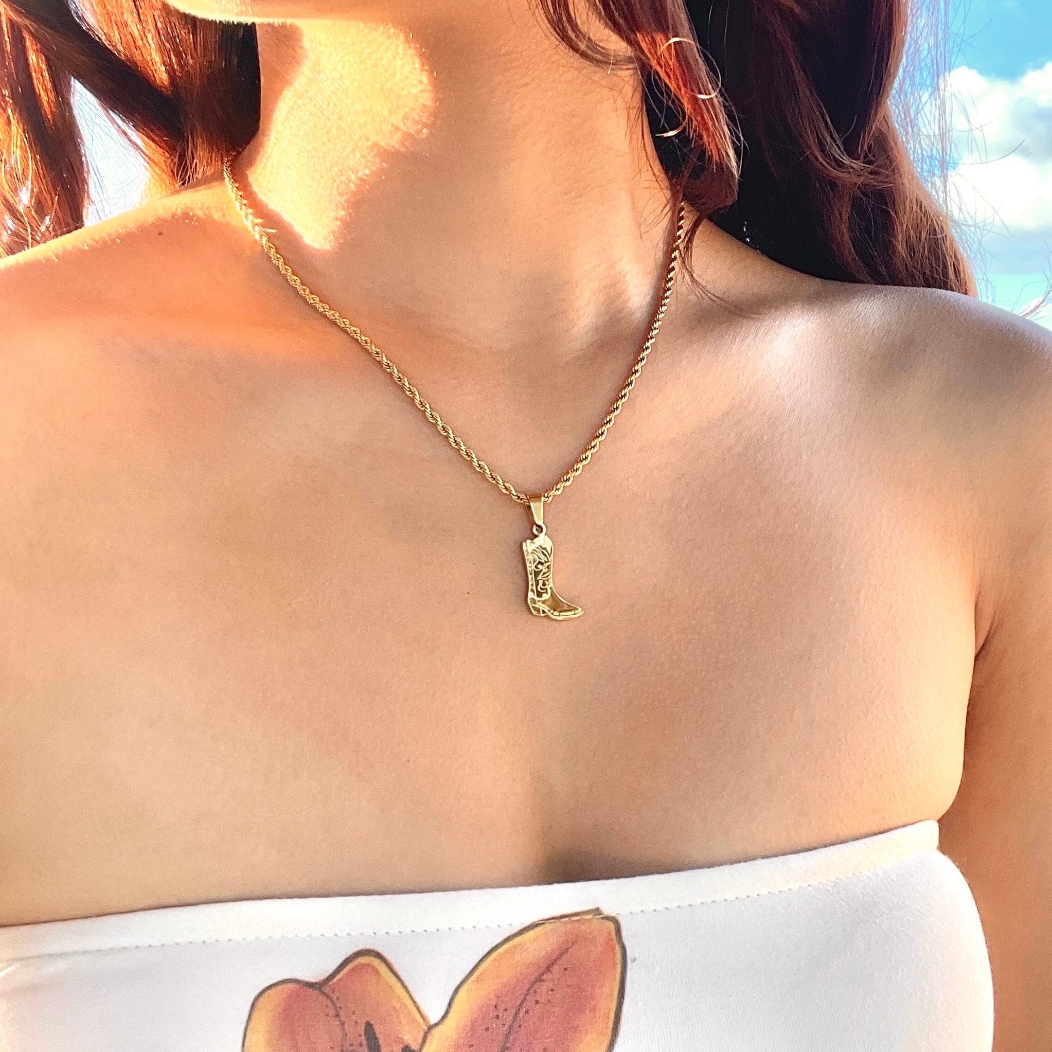Forever Cowboy Double-Sided Necklace