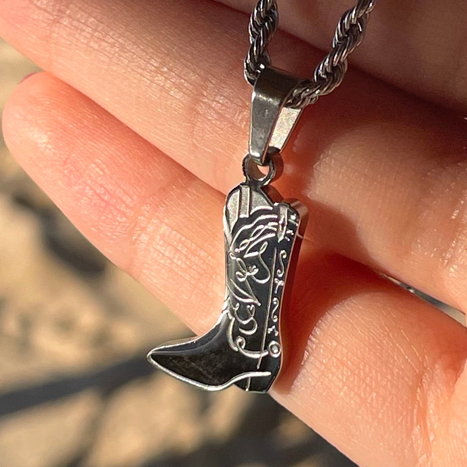 Forever Cowboy Double-Sided Necklace
