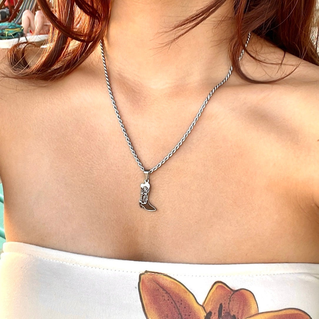 Forever Cowboy Double-Sided Necklace