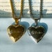 All the love heart locket necklace - Engraved Heart Locket Pendant Necklace 