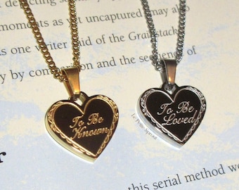To Be Loved Double-Sided Necklace · Birthday Gift For Her · Couple Necklace · Best friend Necklace · Waterproof Jewelry · Wedding Favors