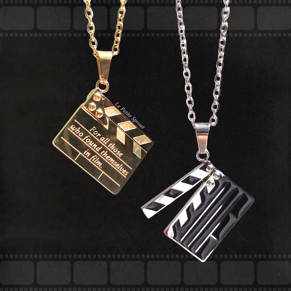 Film Lovers Necklace • Birthday Gift For Her · Sister Necklace • Best Friend Necklace · Movie Fan Necklace • Gift Ready