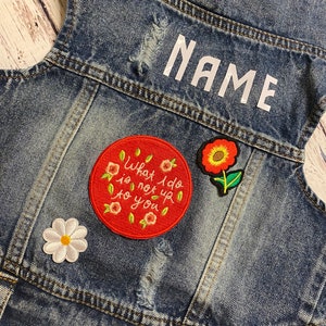 Denim Dog Jacket / Denim Dog Vest / Small Breed Dog Jacket / Chihuahua Denim Dog Vest / Custom Dog Jacket / Custom Patch Dog Jacket/ Maltese