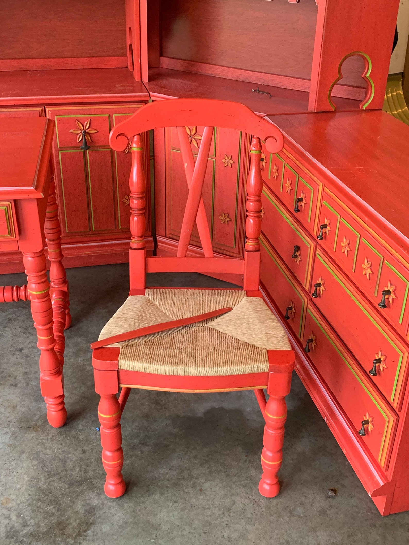 Rare Vintage 1960s Stanley Olé Red Bedroom Furniture Etsy