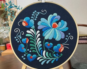 Kits de broderie pour débutants, kit de démarrage de broderie, kit de broderie florale, nouveau motif de broderie, kits de broderie, cadeau bricolage pour maman