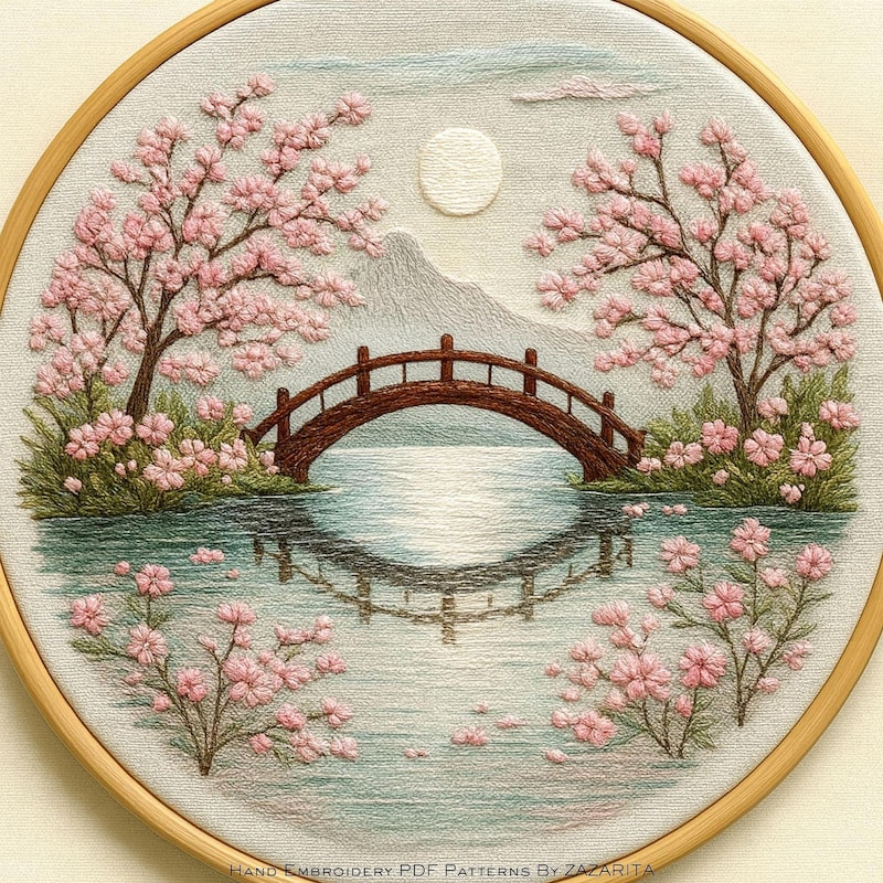 Bridge Embroidery Pattern - Etsy
