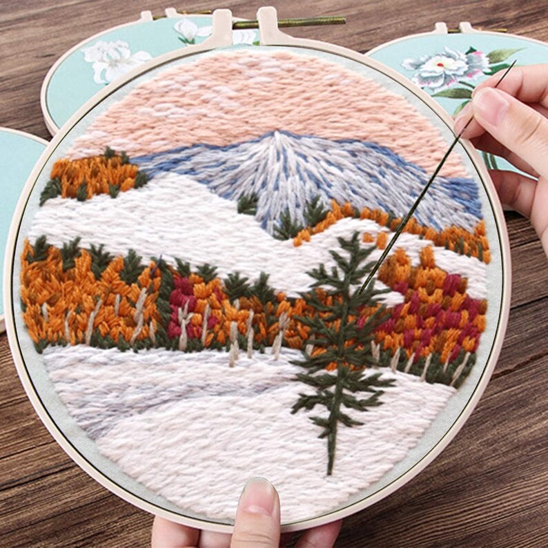 Embroidery Starter Kit Embroidery Kit With Supplies Etsy