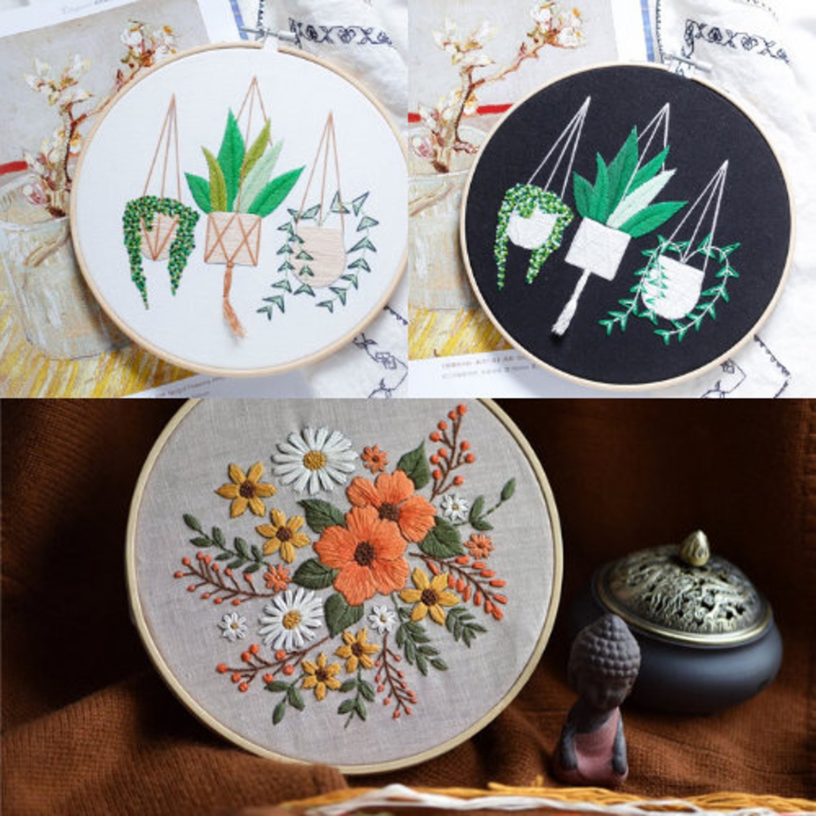 Embroidery Kit For Beginner Modern Crewel Embroidery Kit with Etsy