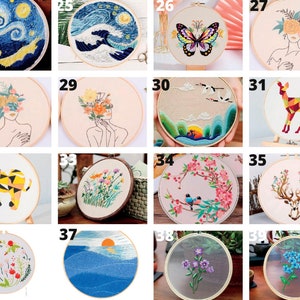 JSRQT Kit De Démarrage, DIY Handcraft Punch Needle Broderie Kit, Kits De Démarrage D'aiguilles à Broder Pour Adultes Et Débutants (Montagne