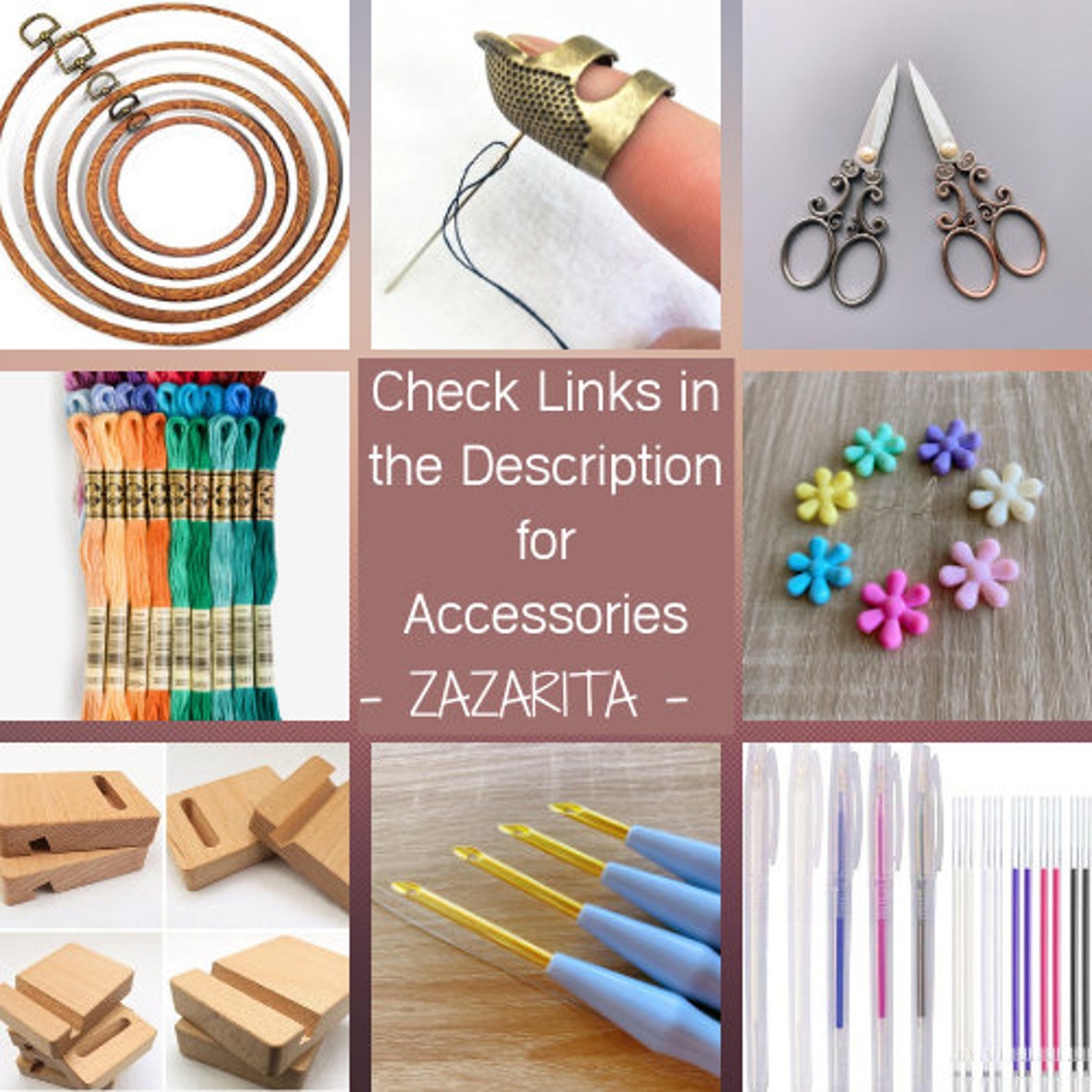 Black and White Embroidery Kit Embroidery Starter Kit Diy Etsy