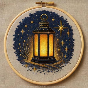 Broderimönster för Lyktan av Hopp: Modern handsömnadsbågekonst (PDF-nedladdning)