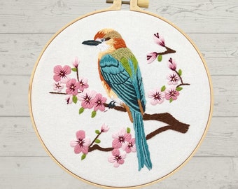 Birds Embroidery kits for beginners, Bird embroidery kit, DIY embroidery , Birds embroidery pattern, needlepoint kits, diy gift