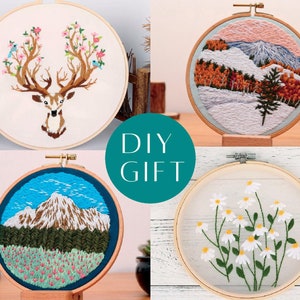 beginner embroidery kit, easy embroidery kit, crewel embroidery kits,embroidery pattern,hand embroidery,basics embroidery kit,diy embroidery