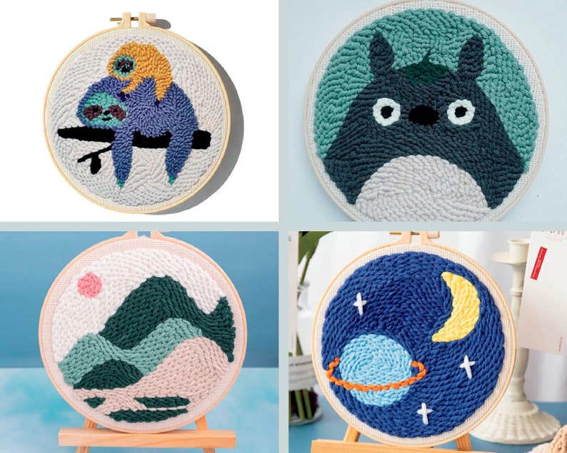 Punch Needles Kits for Beginnersbeginner Punch Needle Kit Etsy