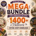 Embroidery Patterns Shop Bundle: All Current & Future Designs (PDF)