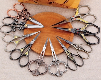 Embroidery Scissors, Vintage Scissors, Antique Scissors,Thread Scissor,Tailor’s Scissors,Retro Diy Craft Scissors,Sewing Scissor,