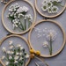 Transparent Embroidery Kits, embroidery starter kit, floral embroidery kits, transparent embroidery pattern, needlepoint kits, diy gift 