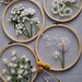 Transparent Embroidery Kits, embroidery starter kit, floral embroidery kits, transparent embroidery pattern, needlepoint kits, diy gift 