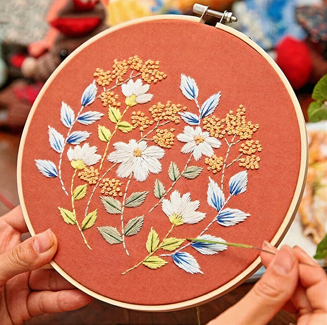 Beginners Embroidery Kit.beginner Embroidery Kits.easy Etsy