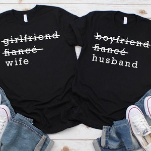 Husband and Wife Wedding Shirt | Couples Shirts | Engagement Photography Shirts