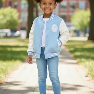 LIMITED EDITION Pearlette Club Embroidered Letterman Jacket | Pearlette Club Jacket | Zeta Phi Beta Youth | Zeta Phi Beta Sorority
