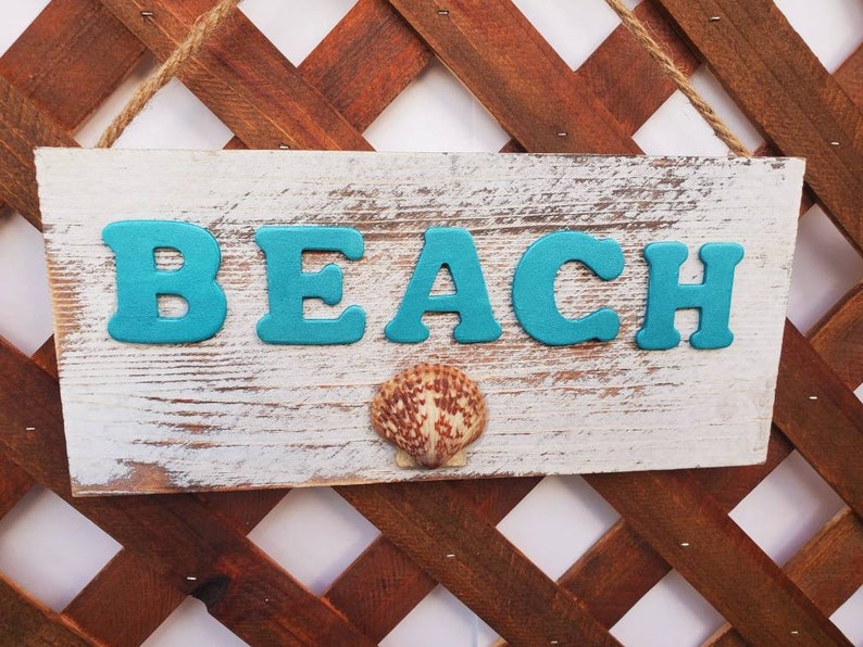Beach Wood Sign