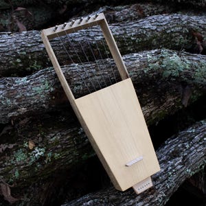 Spalted Maple/Spruce Saxon-inspired 6 String Lyre - Soprano