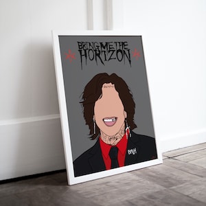 Oli Sykes - Bring Me The Horizon Print: Minimalist Music Art (Digital Download)