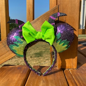 Maleficent Inspired Mickey Mouse Ears. Disney Ears.