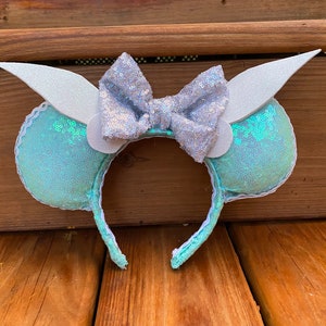 Tinker Bell Inspired Mickey Mouse Ears, Disney Ears.