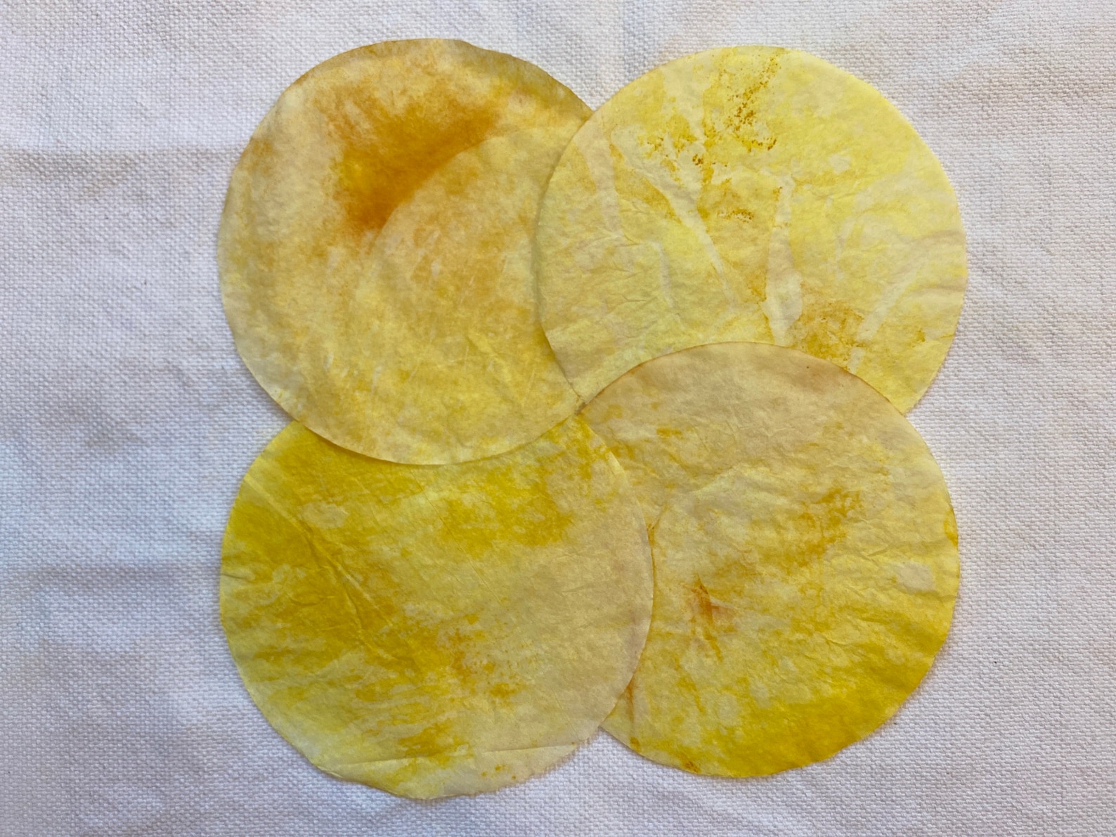 Turmeric HandDyed Paper Pack Yellow & Orange Etsy