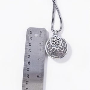 Brighton Ferrara Medallion Pendant Necklace Popcorn Chain Silver 16-18 Inch image 8