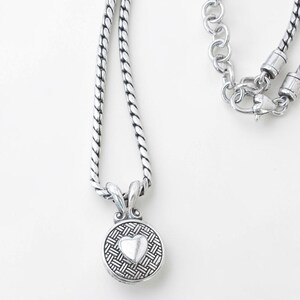 Vintage Brighton Heiress Pendant Necklace Silver Plated Retired Crystal image 5