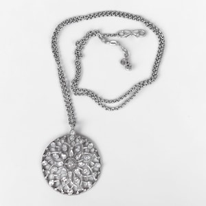 Brighton One Love Circle converteerbare ketting verzilverd filigraan 18-38 inch afbeelding 1