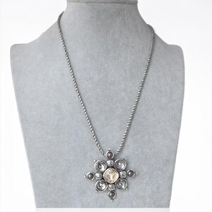 Brighton Serena Pendant Necklace Champagne Bronze Stones Twisted Chain Retired image 7