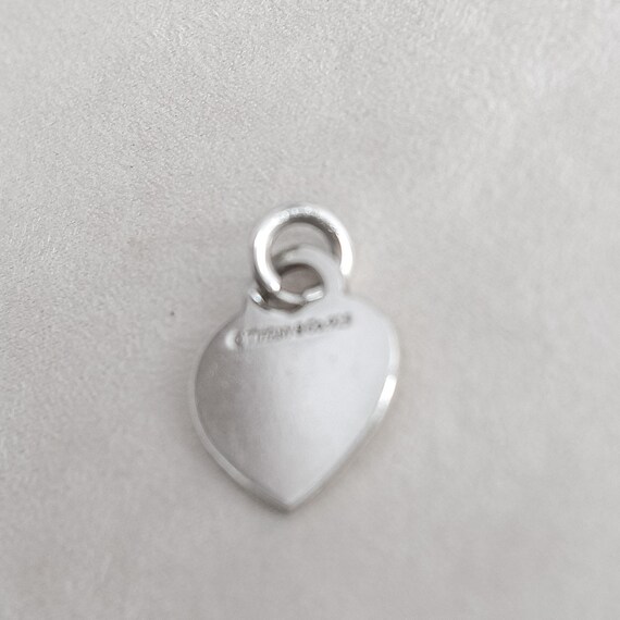 Authentic Tiffany & Co Notes Cursive Heart Tag Ch… - image 4