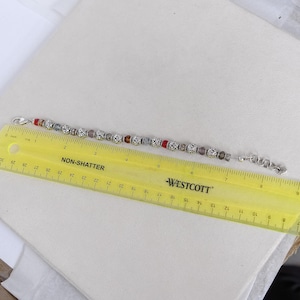 Brighton Latika Multicolor Crystal Beaded Bracelet Silver Plated Retired Clasp image 4