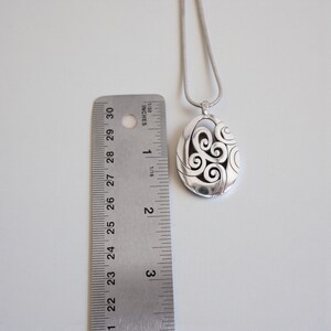 Collar con colgante de lágrima enrollada Brighton Mingle, chapado en plata, de 40,6 a 45,7 cm imagen 6