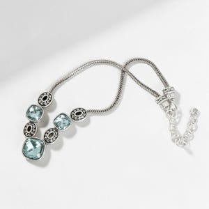 Collier Brighton Venus Rising Retired avec cristaux facettés bleus aqua, 16-18 pouces image 3