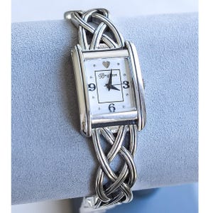 Brighton Edinburgh Watch Interlok Celtic Knot Silver Plated  display picture 1