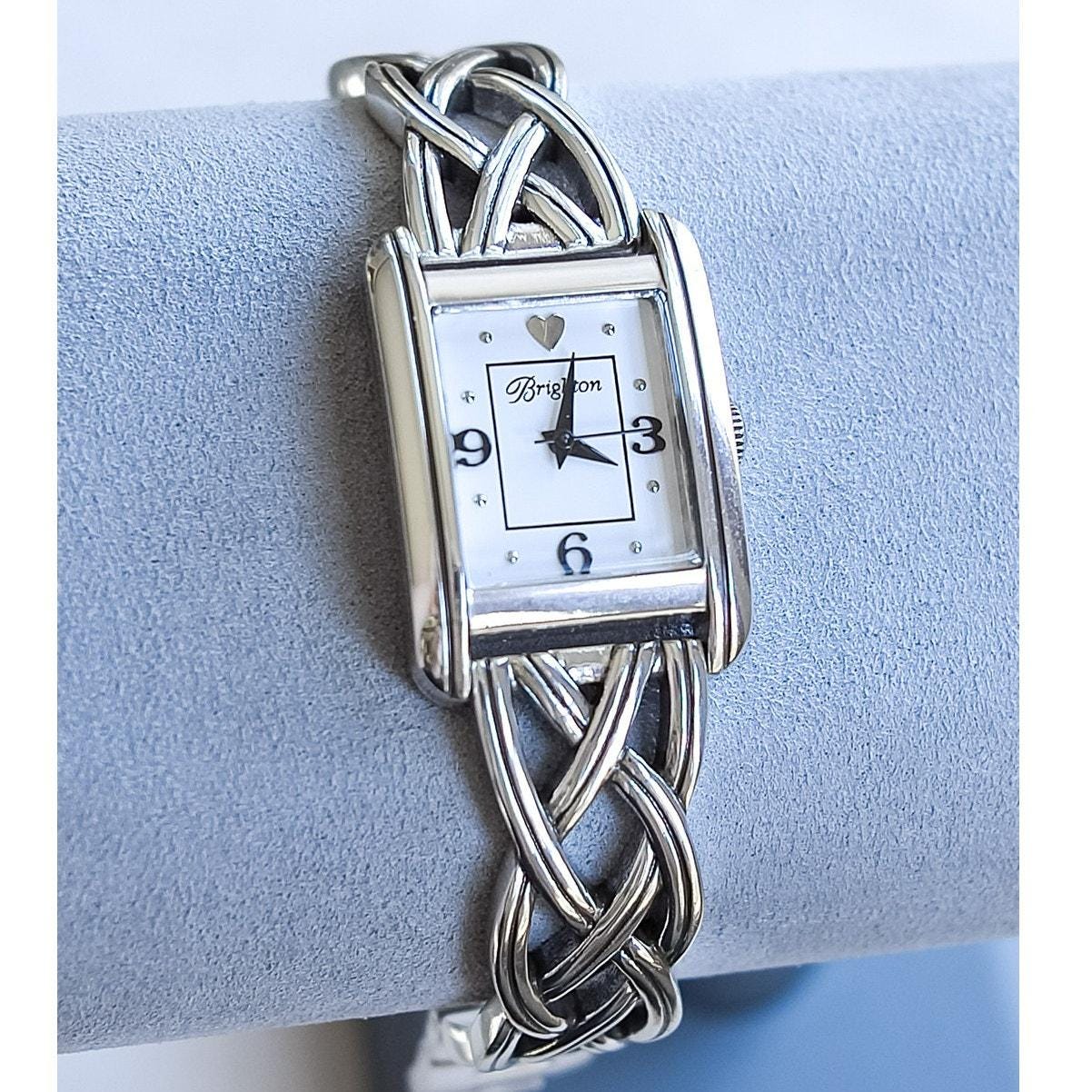 Brighton Edinburgh Watch Silver Celtic Knot Leather Band Brighton Interlok Reversible Apple Watch Band - Her Hide Out main image 3