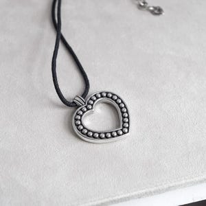Collier pendentif coeur indé Brighton : argent style sud-ouest, réglable image 3